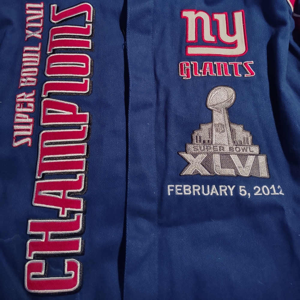 New Your Giants Super Bowl Championship Men's Jacket Size XL